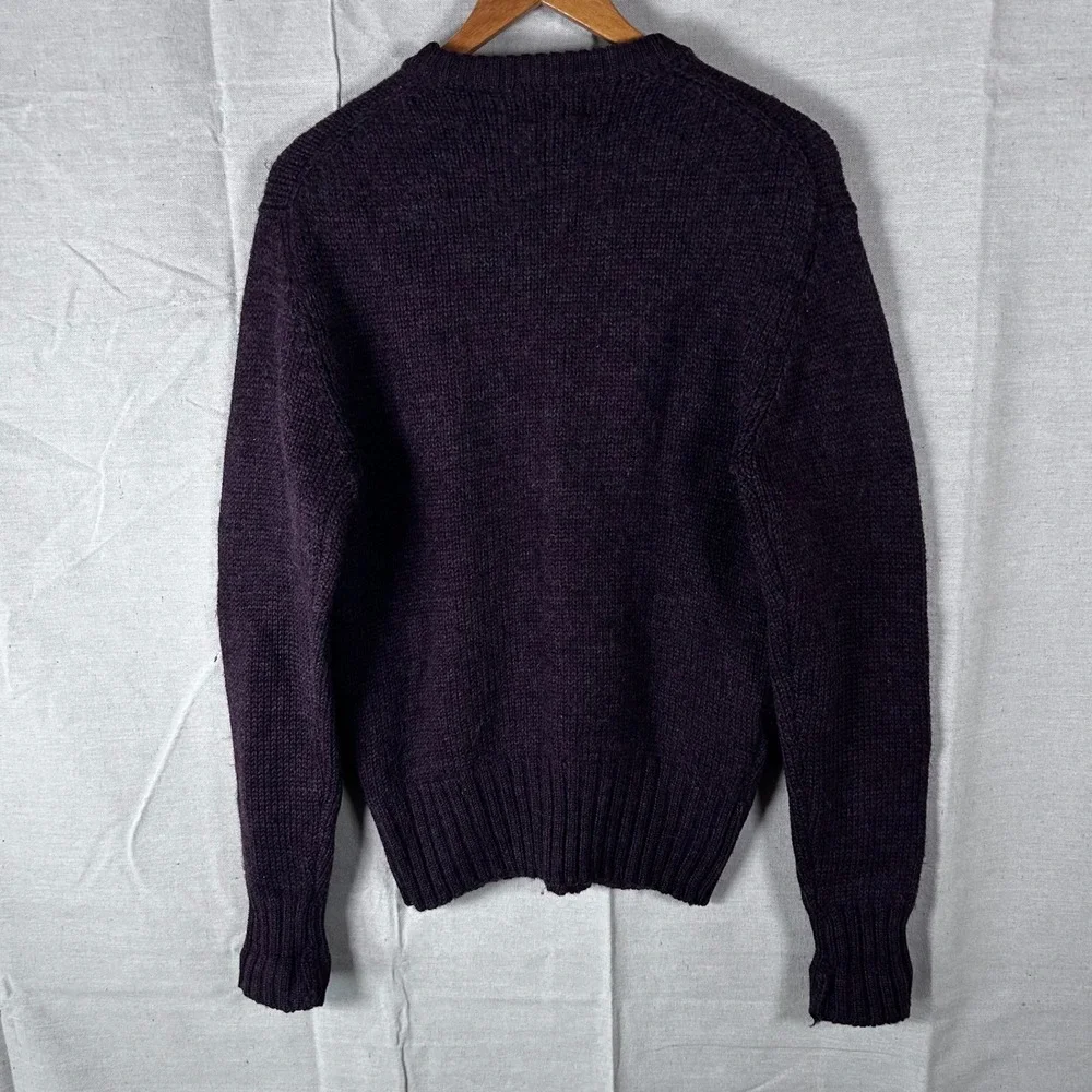 Vintage Boston Traders Mens Purple Knit Crewneck Sweater Pullover Size‎ XL